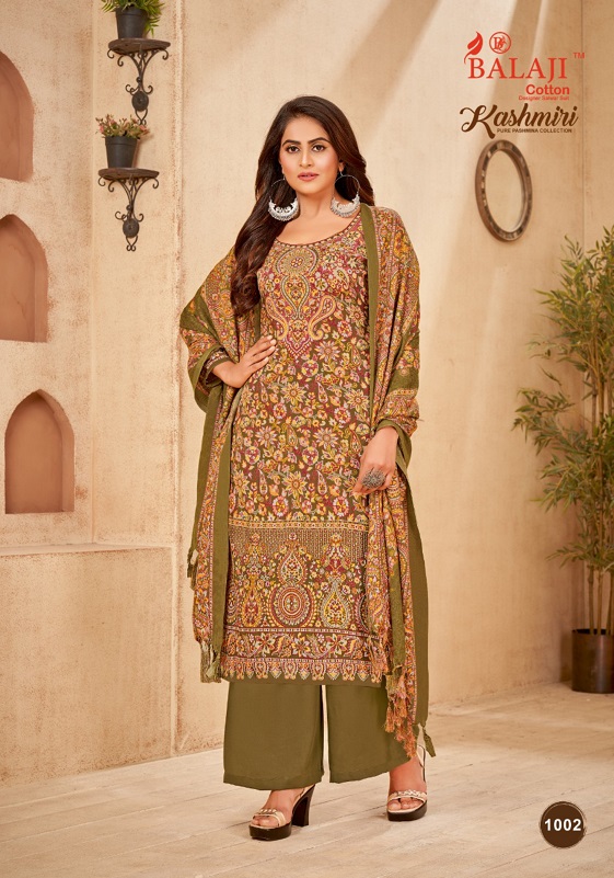 Balaji Kashmiri Casual Wear Pashmina Wholesale Dress Material Collection